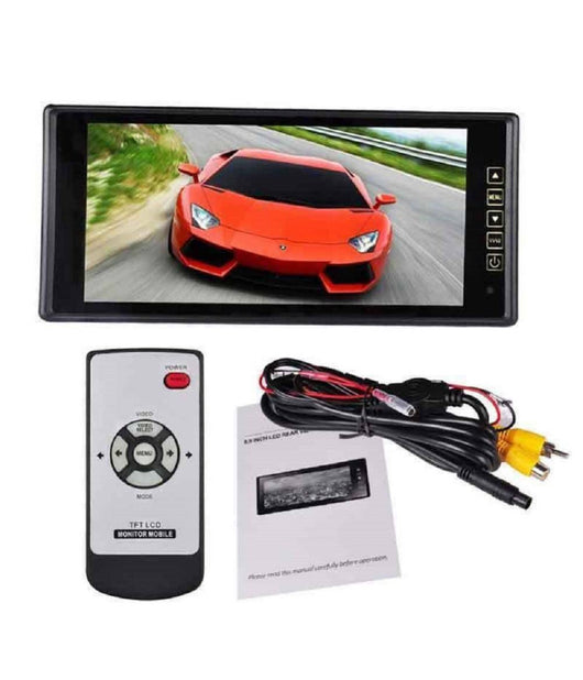 Monitor Specchietto Interno Posteriore Auto Per Telecamera Tft 9"         