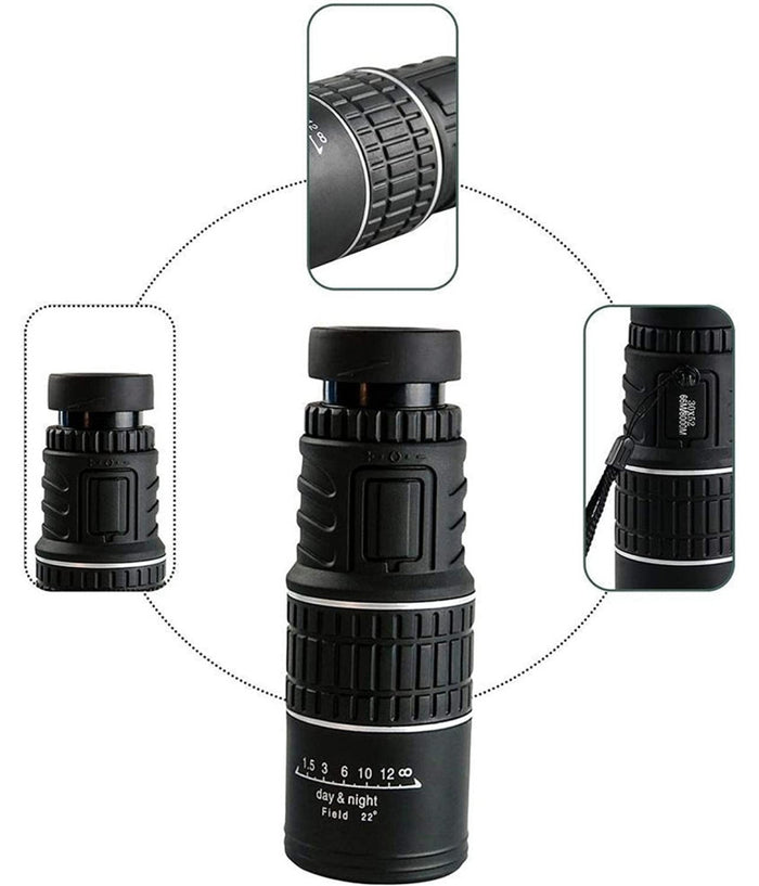 Monocolo 30x52 Cannocchiale Zoom Ingrandimento Custodia Campeggio Stadio Teatro         