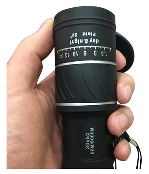Monocolo 30x52 Cannocchiale Zoom Ingrandimento Custodia Campeggio Stadio Teatro         