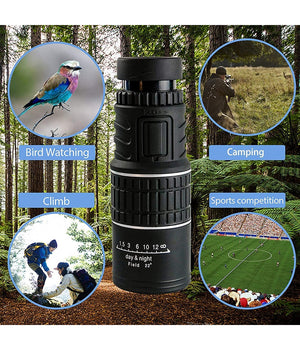 Monocolo 30x52 Cannocchiale Zoom Ingrandimento Custodia Campeggio Stadio Teatro         