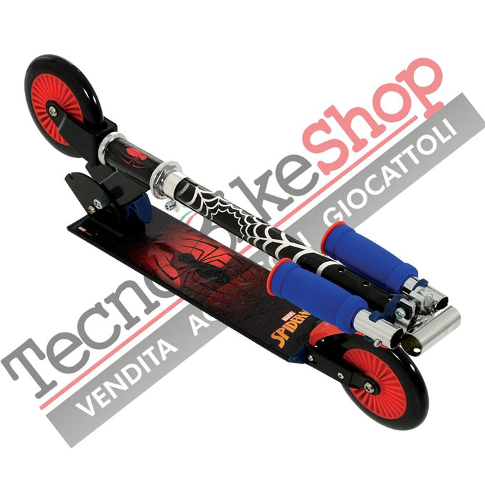 Monopattino Pieghevole per Bambini in Alluminio 2 Ruote Marvel Spidperman