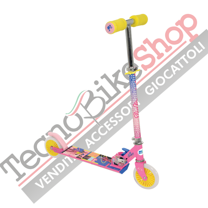 Monopattino Pieghevole per Bambini in Alluminio 2 Ruote BARBIE