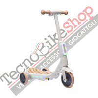 Monopattino Elettrico per Bambini Deluxe 3 Ruote + Casco e Kit Protezioni-Beige