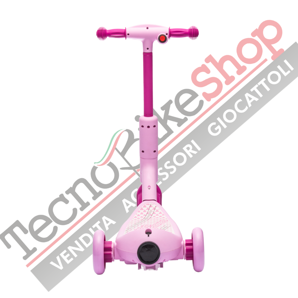 Monopattino Elettrico per Bambini Deluxe 3 Ruote + Casco e Kit Protezioni-Rosa