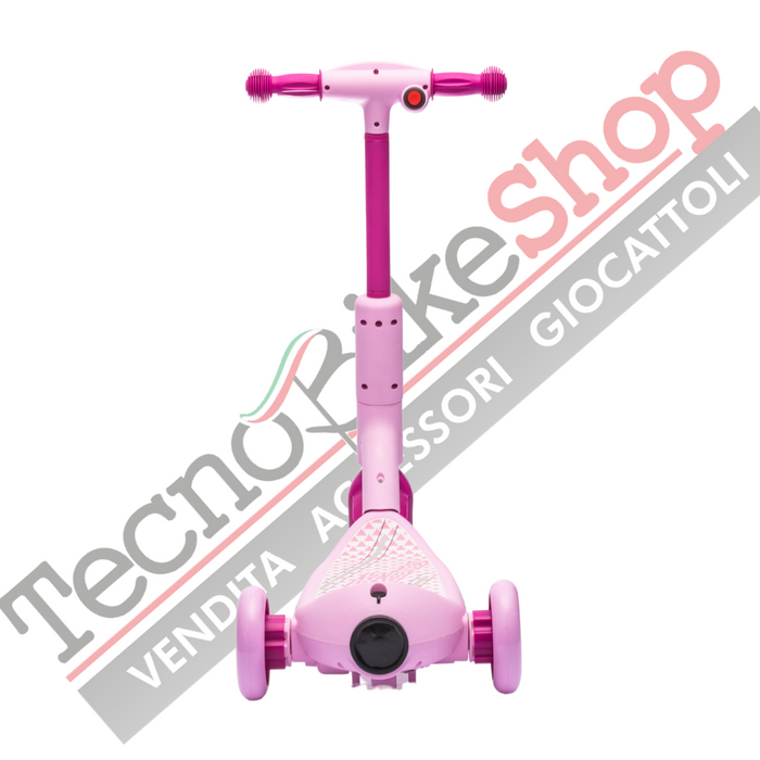 Monopattino Elettrico per Bambini Deluxe 3 Ruote + Casco e Kit Protezioni-Rosa
