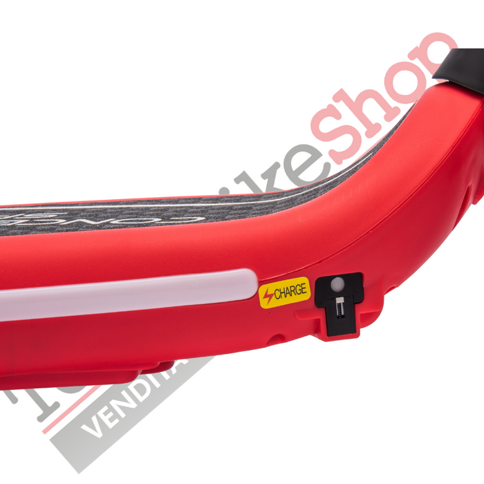 Monopattino Elettrico per Bambini Deluxe 3 Ruote + Casco e Kit Protezioni-Rosso