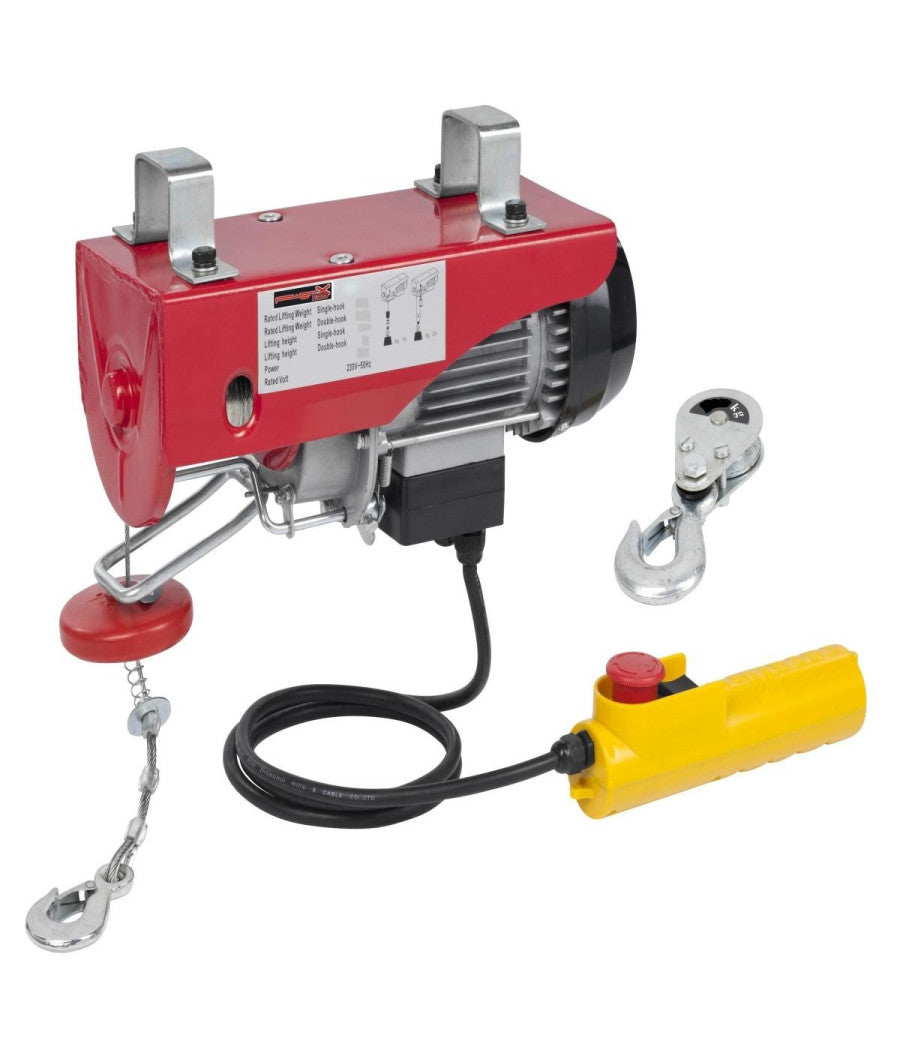 Montacarichi Elettrico Paranco Sollevatore Argano Verricello 100/200 Kg 12mt         