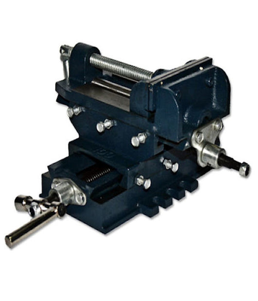 Morsa A Croce Da 100mm 4 Pollici Doppie Ganasce Per Trapano A Colonna Da Banco         