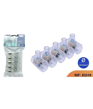 Morsetti Terminali Unipolari Morsettiera 2 Stecche Da 5pezzi Sezione 10mmÂ² 83319         