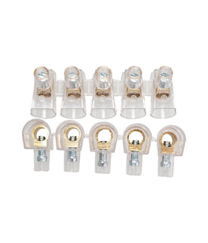 Morsetti Terminali Unipolari Morsettiera 2 Stecche Da 5pezzi Sezione 10mmÂ² 83319         