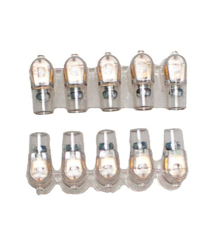 Morsetti Unipolari Morsettiera Terminali 2 Stecche Da 5 Pezzi Sezione 2.5mmÂ² 83312         