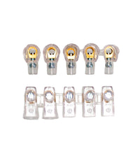 Morsetti Unipolari Terminali Morsettiera 2 Stecche Da 5 Pezzi Sezione 4mmÂ² 83318         