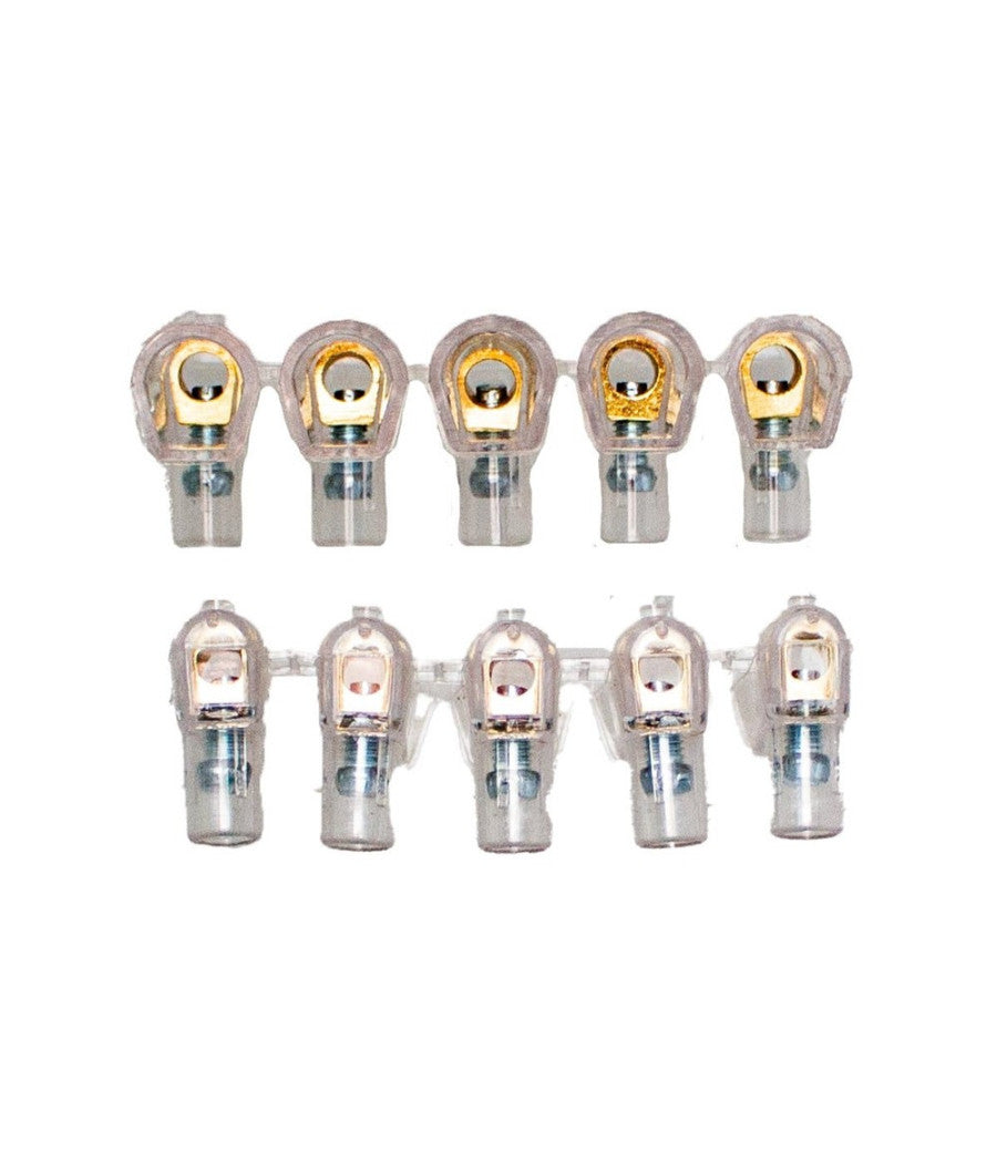 Morsetti Unipolari Terminali Morsettiera 2 Stecche Da 5 Pezzi Sezione 4mmÂ² 83318         