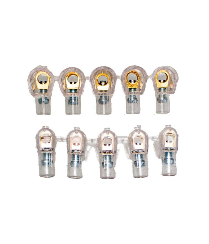 Morsetti Unipolari Terminali Morsettiera 2 Stecche Da 5 Pezzi Sezione 4mmÂ² 83318         