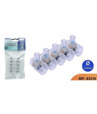 Morsetti Unipolari Terminali Morsettiera 2 Stecche Da 5 Pezzi Sezione 4mmÂ² 83318         