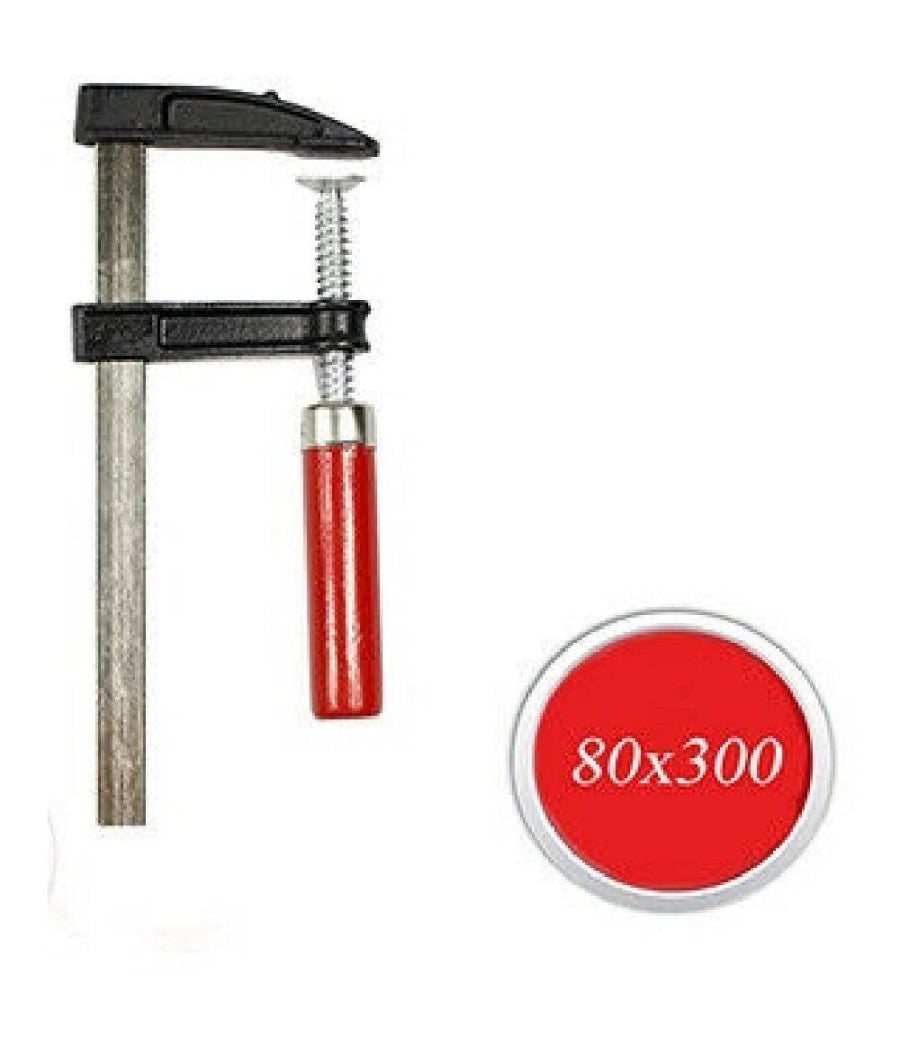 Morsetto A Vite Da Falagname Per Bricolage Morsa Morsetta Di Serraggio 80x300mm         