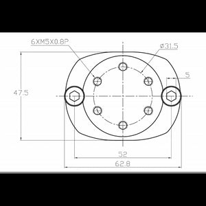 MORSETTO INOX  Ø MM.30/35/40