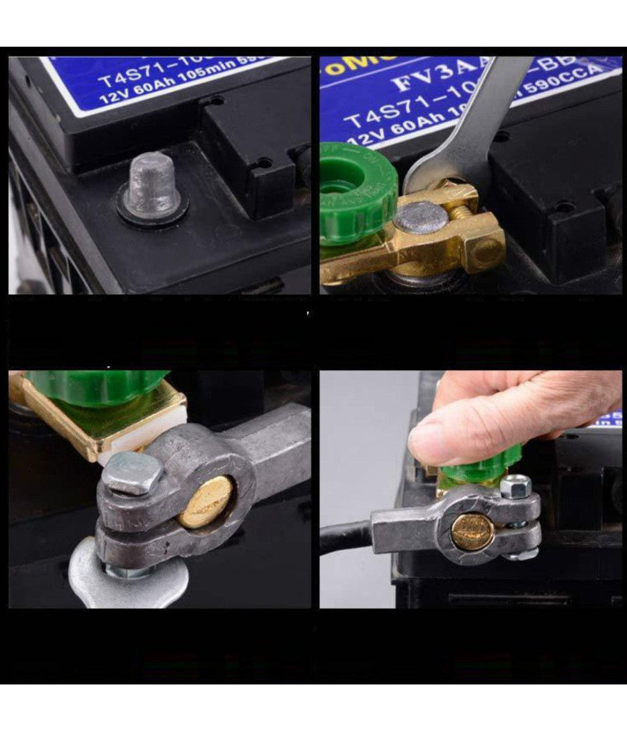 Morsetto Staccabatteria Antifurto Stacca Batteria Auto Barca Camper 12/24v         