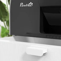 Lettiera per Gatti Chiusa con Filtri, Paletta e Vassoio, Struttura in PP, 43x44x47cm, Grigio