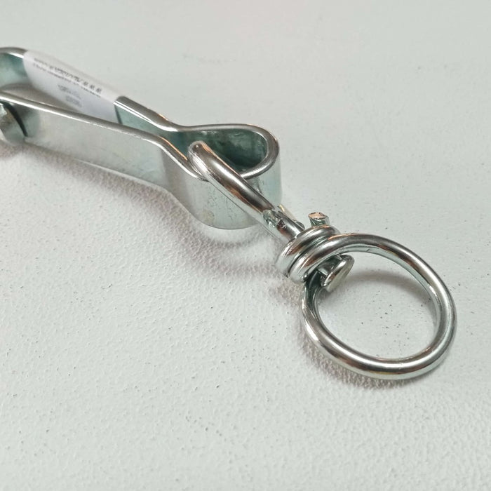 Moschettone simplex 120mm moschettone in ferro zincato con girello