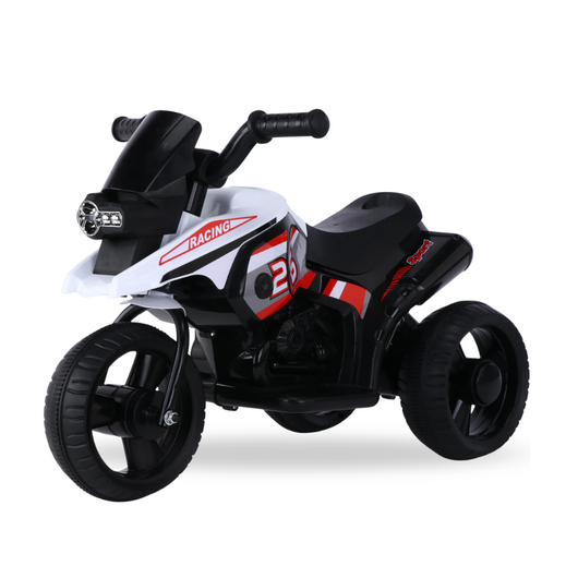 Moto Triciclo Elettrico Per Bambini 6V-Bianco