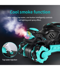 Motocicletta Acrobatica Telecomandata Con Effetto Sonoro Spruzzi D'acqua Q-d3         