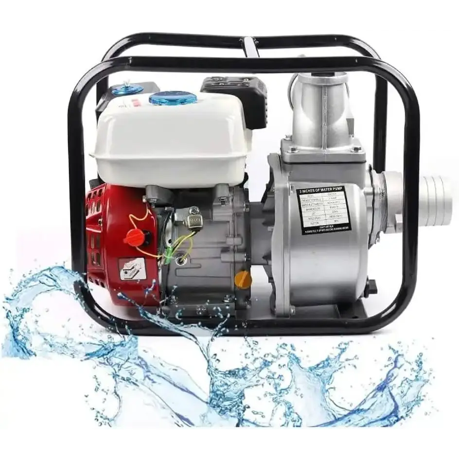 Motopompa a Scoppio Autoadescante, Motore a Benzina 4 Tempi