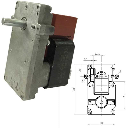 MOTORIDUTTORE KENTA T3 Stufa a Pellet K9115062 FB1187 NORDICA EXTRAFLAME LINCAR - UNIVERSALE