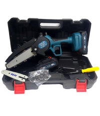 Motosega 24v 2 Lame 4-6" Serbatoio Olio Tagliarami Elettrosega 2 Batterie Elettrica         