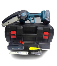 Motosega 24v 2 Lame 4-6" Serbatoio Olio Tagliarami Elettrosega 2 Batterie Elettrica         