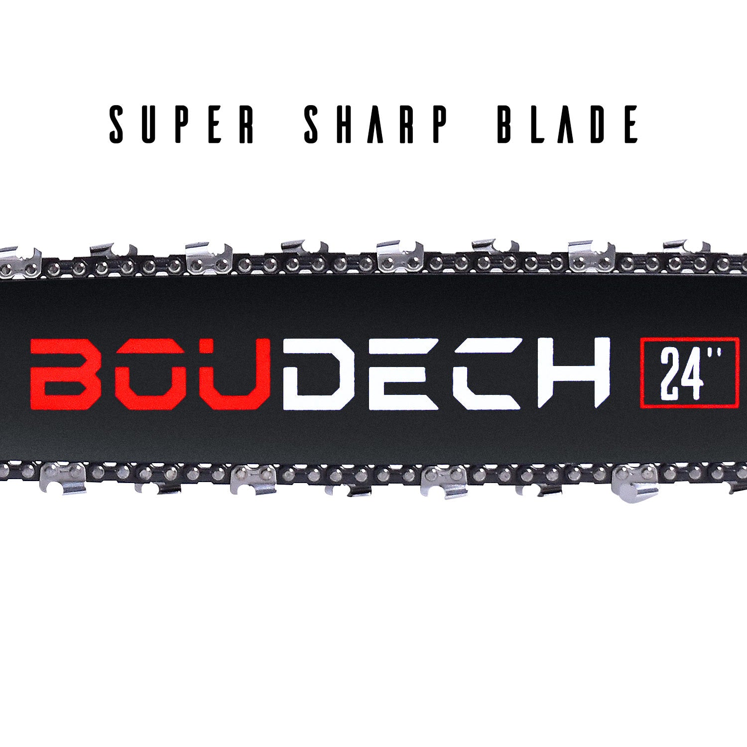 BOUDECH - Motosega 72cc 4,5cv con barra da 24” e catena da 3/8