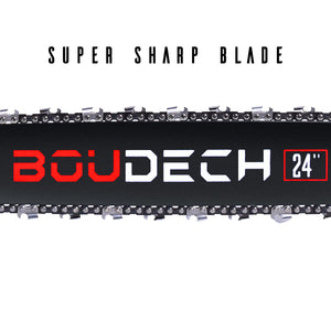 BOUDECH - Motosega 72cc 4,5cv con barra da 24” e catena da 3/8