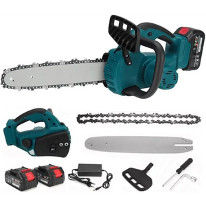 Motosega a Batteria per Potatura, Sega Elettrica 12 Pollici, con 2 Batterie