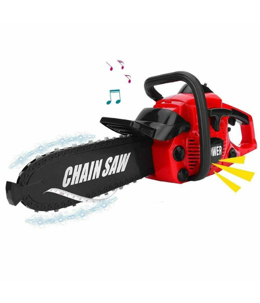 Motosega Giocattolo Per Bambini Sega Elettrica Funzionante Con Suoni Realistici         