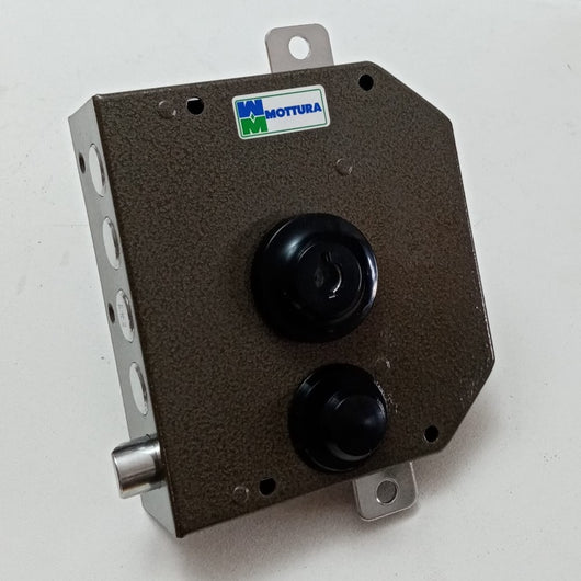 Mottura serratura ad applicare sinistra da 60mm con scrocco per porte legno e ferro