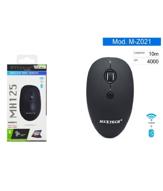 Mouse Bluetooth Wireless 2.4ghz Senza Fili Per Notebook Computer 4000 Dpi M-z021         