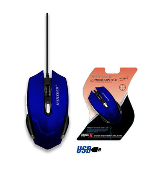 Mouse Da Gioco Gaming Per Computer Pc Cavo Usb 2.0 Filo 1.2 Mt Tasti Maxtech M-z014         