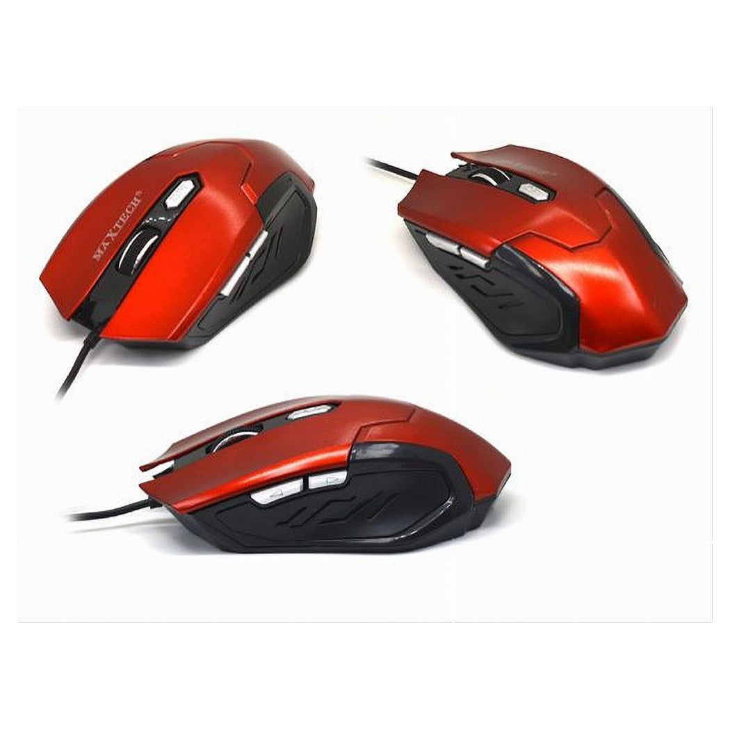 Mouse Da Gioco Gaming Per Computer Pc Cavo Usb 2.0 Filo 1.2 Mt Tasti Maxtech M-z014         