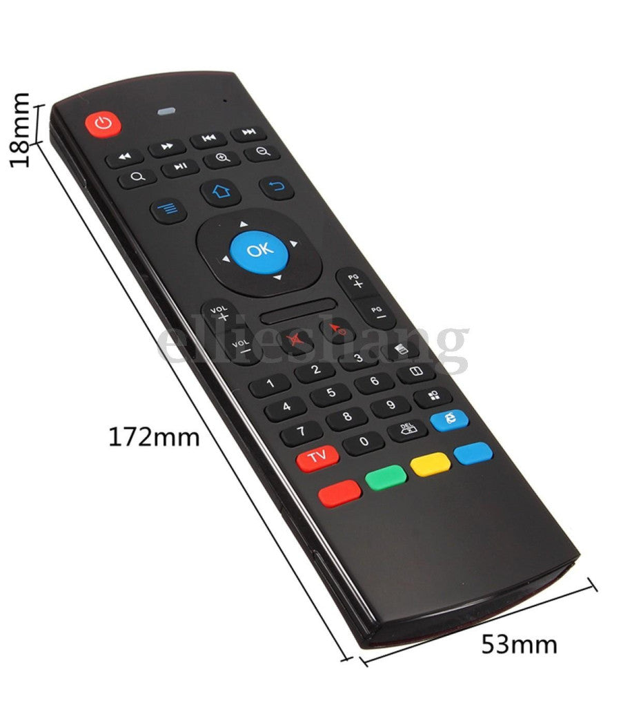 Mouse E Tastiera Telecomando Per Android Tv Box Mx 3 U5e7 2.4ghz Senza Fili         