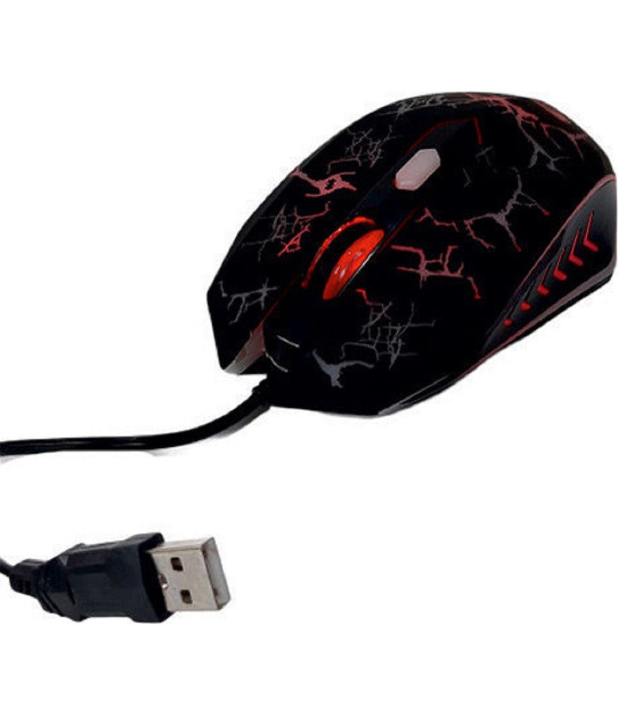 Mouse Gaming Da Gioco Q-t39 Cablato Usb Led 4200dpi Ad Alte Prestazioni Velocità          