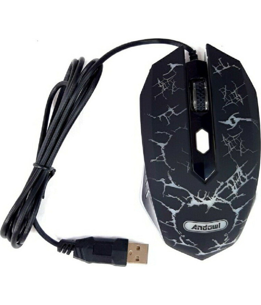Mouse Gaming Da Gioco Q-t39 Cablato Usb Led 4200dpi Ad Alte Prestazioni Velocità          