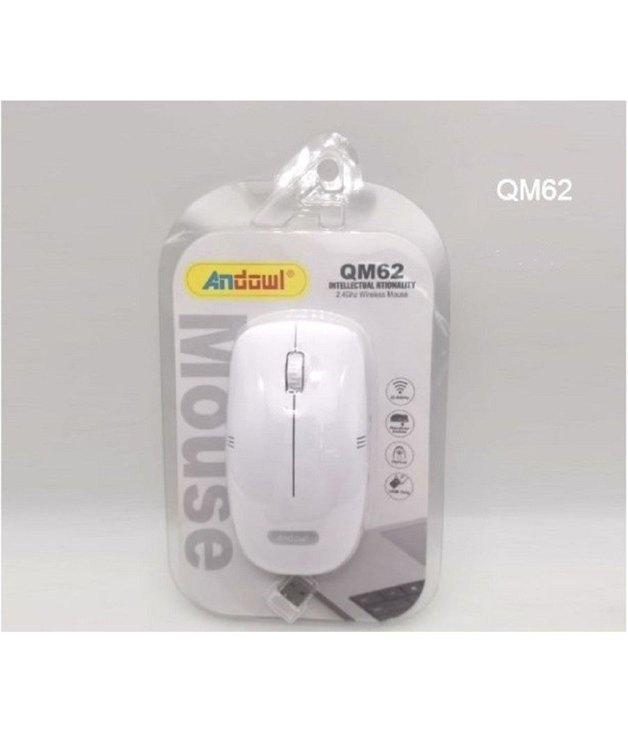 Mouse Ottico Senza Fili Wireless 2.4ghz Ricetrasmettitore Usb Per Computer Qm62         
