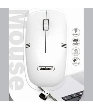 Mouse Ottico Senza Fili Wireless 2.4ghz Ricetrasmettitore Usb Per Computer Qm62         
