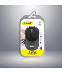Mouse Ottico Senza Fili Wireless Usb 3200 Dpi 2,4ghz Ergonomico Vari Colori Qm64         