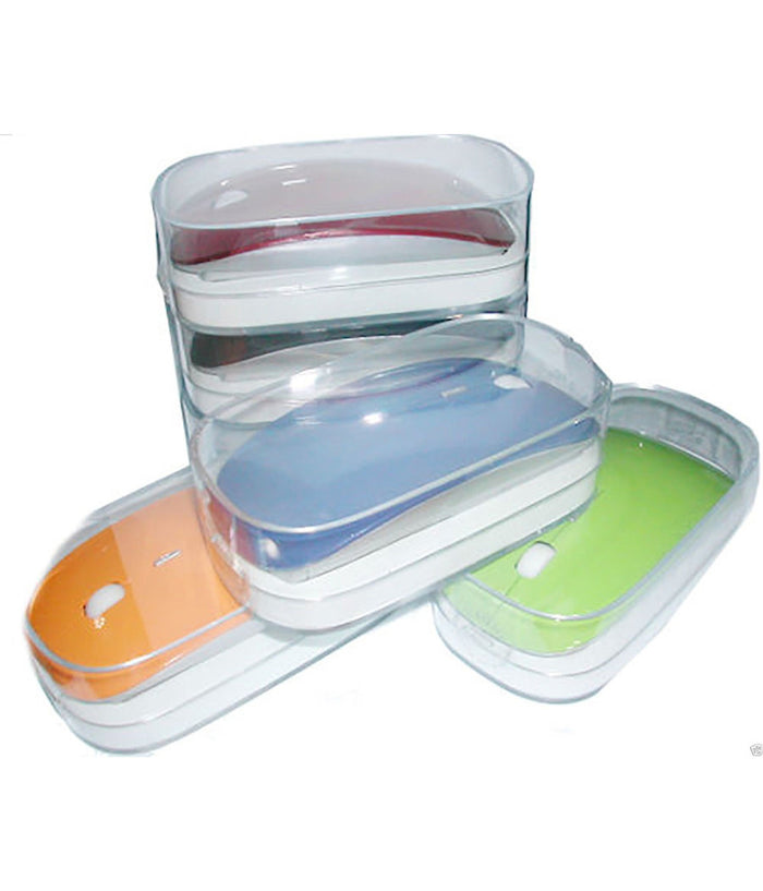 Mouse Ottico Slim Wi-fi 2.4 Ghz Con Ricevitore Per Pc Desktop Notebook Colorato         