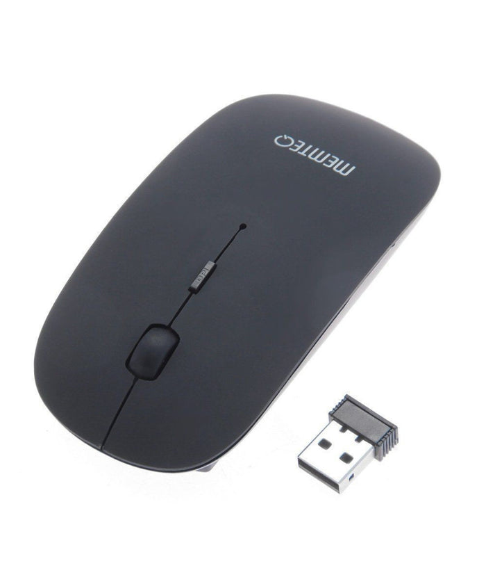 Mouse Ottico Wi Fi Wireless 2.4gh Grigio Usb 10mt Senza Fili Per Computer Laptop         