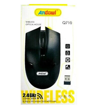Mouse Ottico Wireless Q710 Senza Fili Usb Per Notebook Pc Computer 1200dpi 2,4ghz         