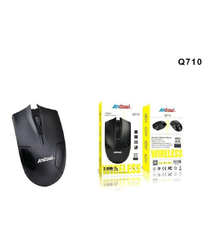 Mouse Ottico Wireless Q710 Senza Fili Usb Per Notebook Pc Computer 1200dpi 2,4ghz         