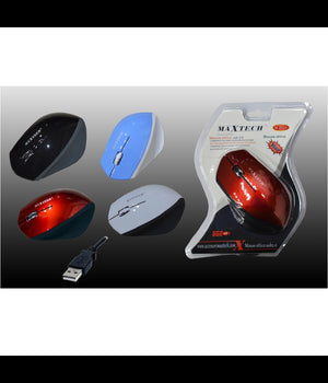 Mouse Otttico Usb 2.0 Filo Portatile Per Pc Computer 2.4 Ghz Maxtech M-z012f         