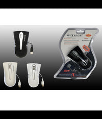 Mouse Usb Con Cavo Ottico Mini Con Filo Per Computer Pc Portatile Notebook Maxtech M-z010         